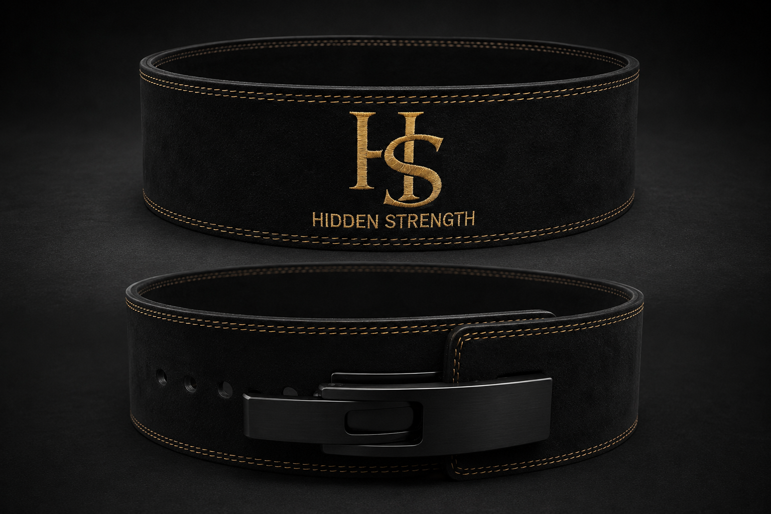Hidden strength weightlifting belt