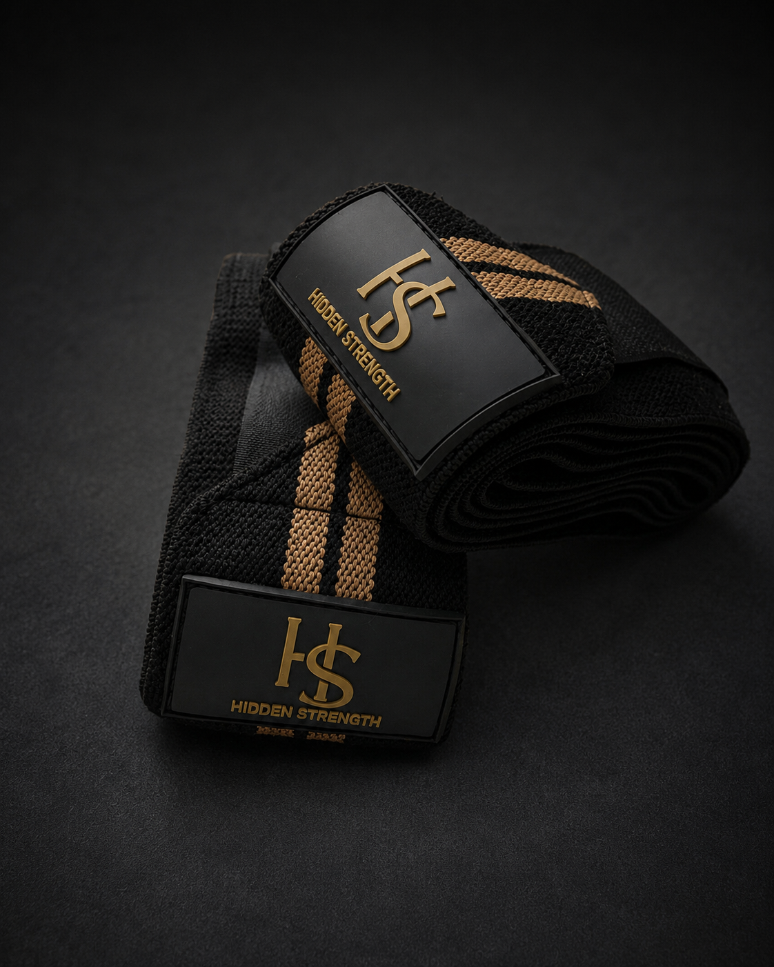 Hidden strength weightlifting knee wraps